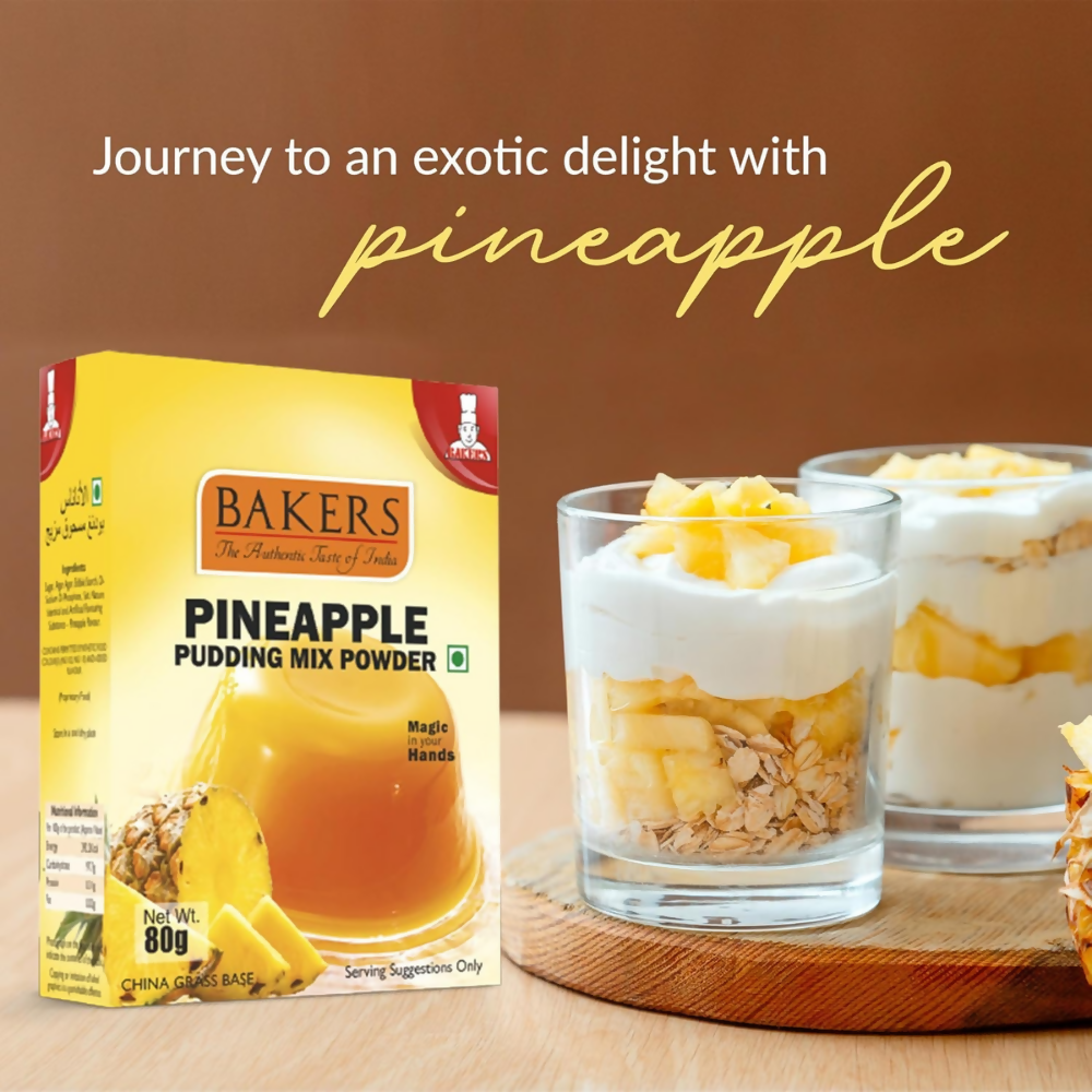 BAKERS Instant Pudding Mix - Pineapple Flavor - Dista