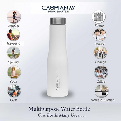 CASPIAN /// Aqua Stainless Steel Water Bottle - Dista