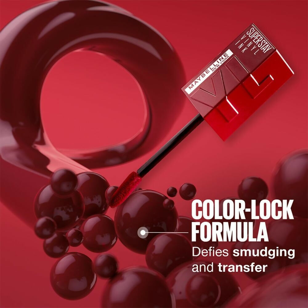Maybelline New York Super Stay Vinyl Ink Liquid Lipstick, Instant Shine Lasts Up To 16H - Unafraid - Distacart