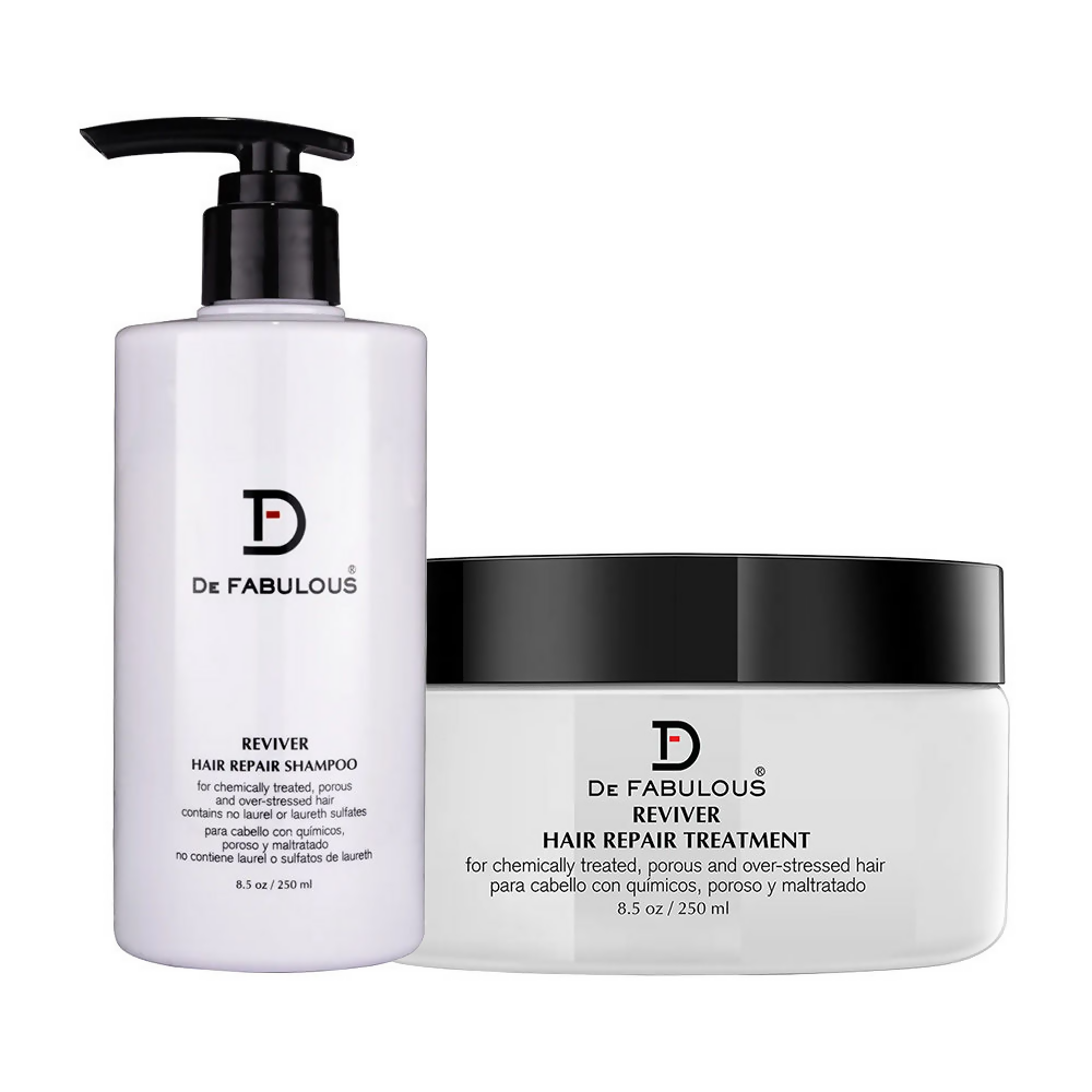 De Fabulous Reviver Hair Repair Shampoo + Treatment Combo - Distacart