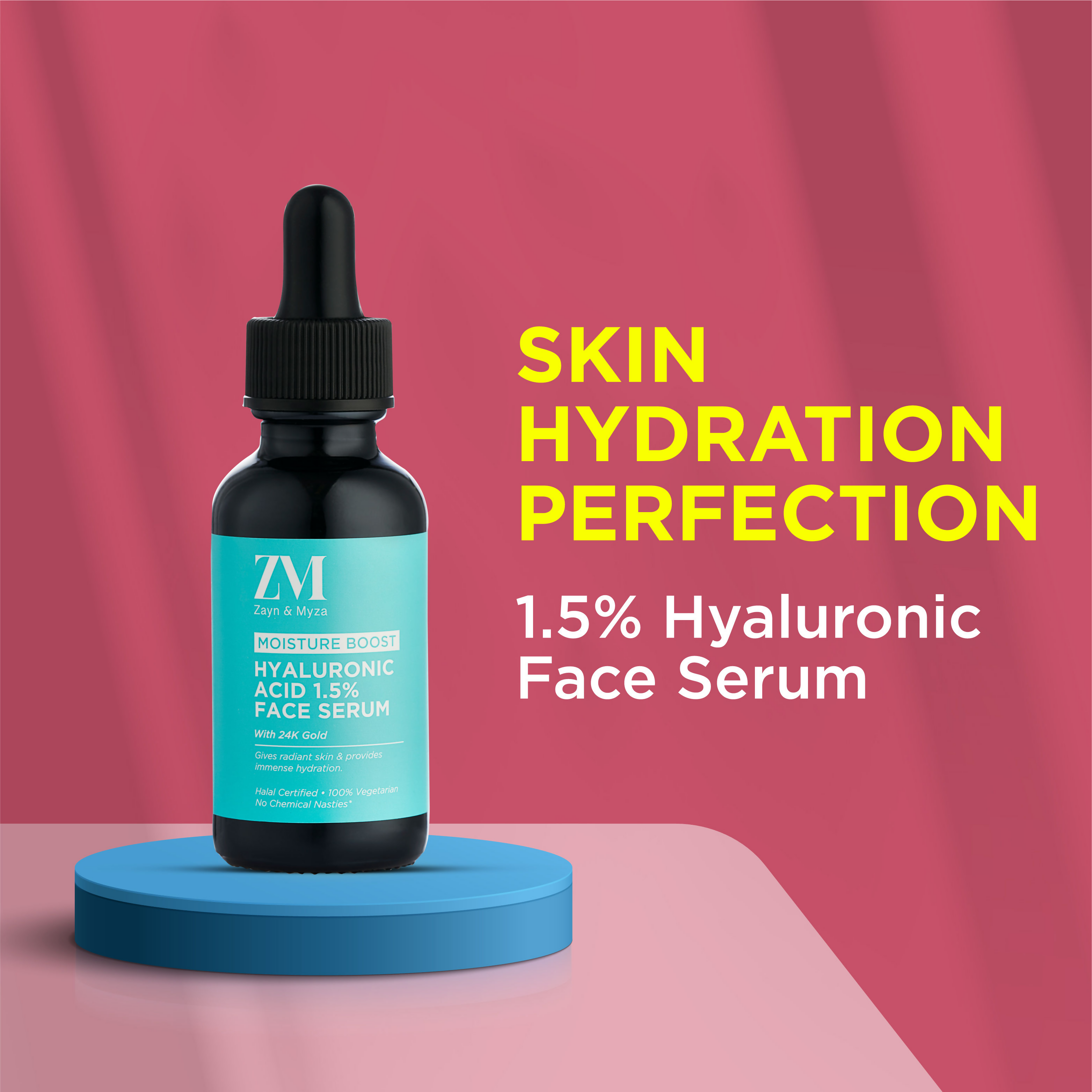 Zayn & Myza Hyaluronic Acid 1.5% & 24K Gold Face Serum - Distacart