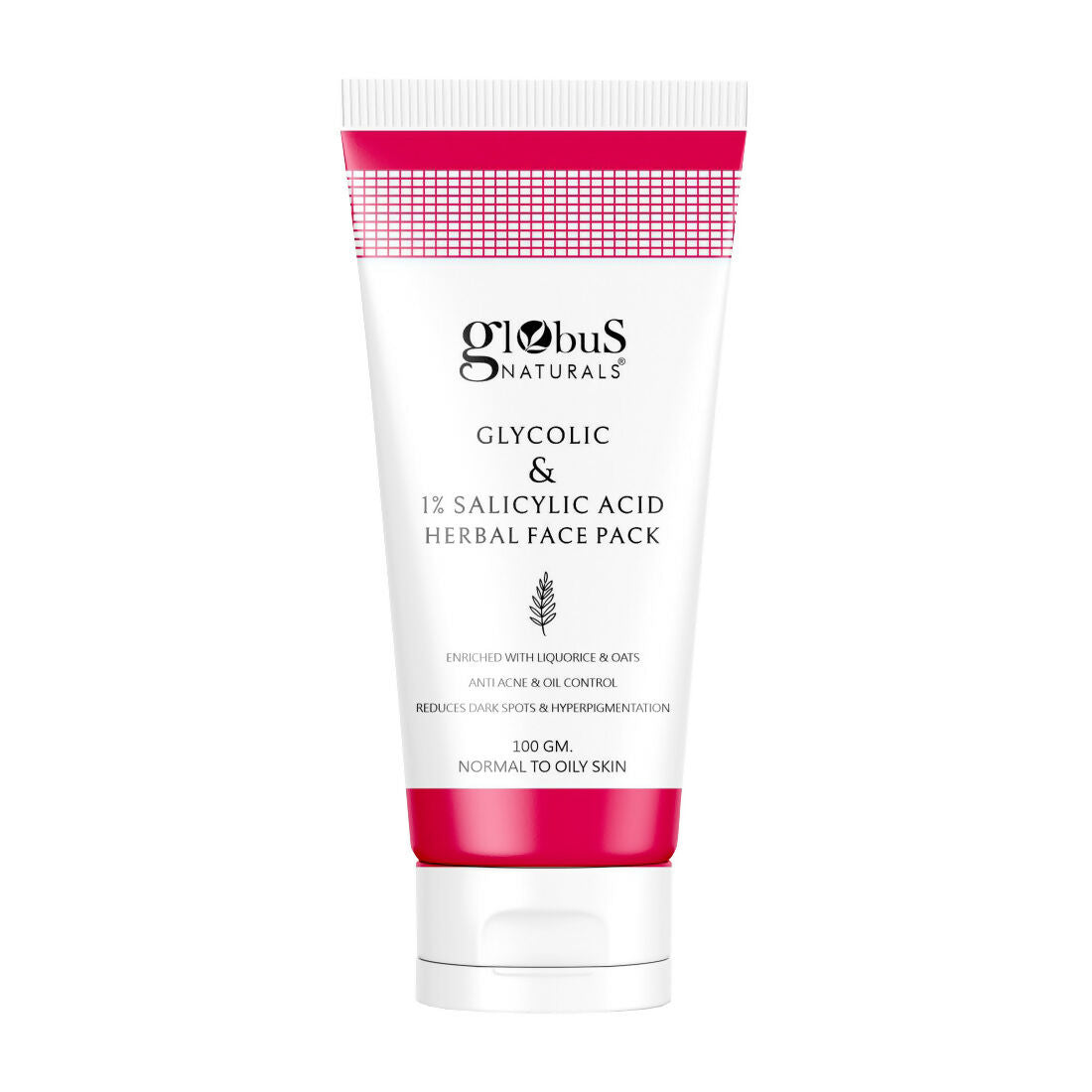 Globus Naturals Anti Acne Glycolic & 1 % Salicylic Acid Face Pack, For Acne Prone & Oily Skin - Distacart