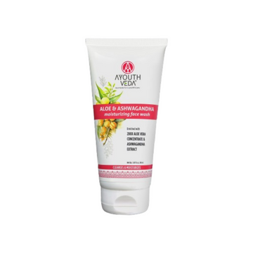 Ayouthveda Aloe & Ashwagandha Moiturizing Face Wash - Distacart