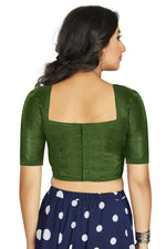 Thumbnail for Aastha Fashion Women's Mehendi Art Silk Designer Traditional Readymade Blouse - Distacart