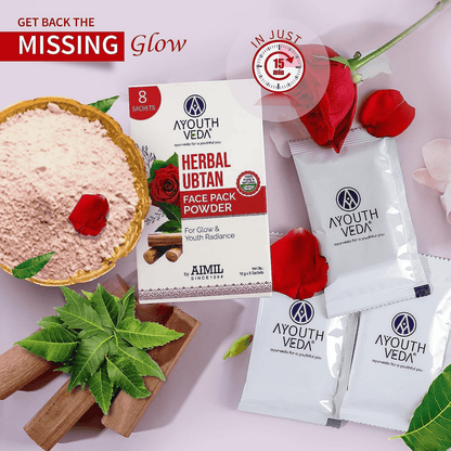 Ayouthveda Herbal Ubtan Face Pack Powder - Distacart