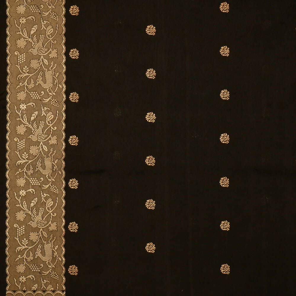 Preksha Creation Indian Style Banarasi Soft Silk Women Saree - Black - Distacart