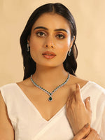 Thumbnail for Nuyug Celestial Emerald Cubic ZIrcon Necklace Set