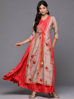 Thumbnail for Ahalyaa Women's Traditional wear Ethnic Dress - Red - Distacart