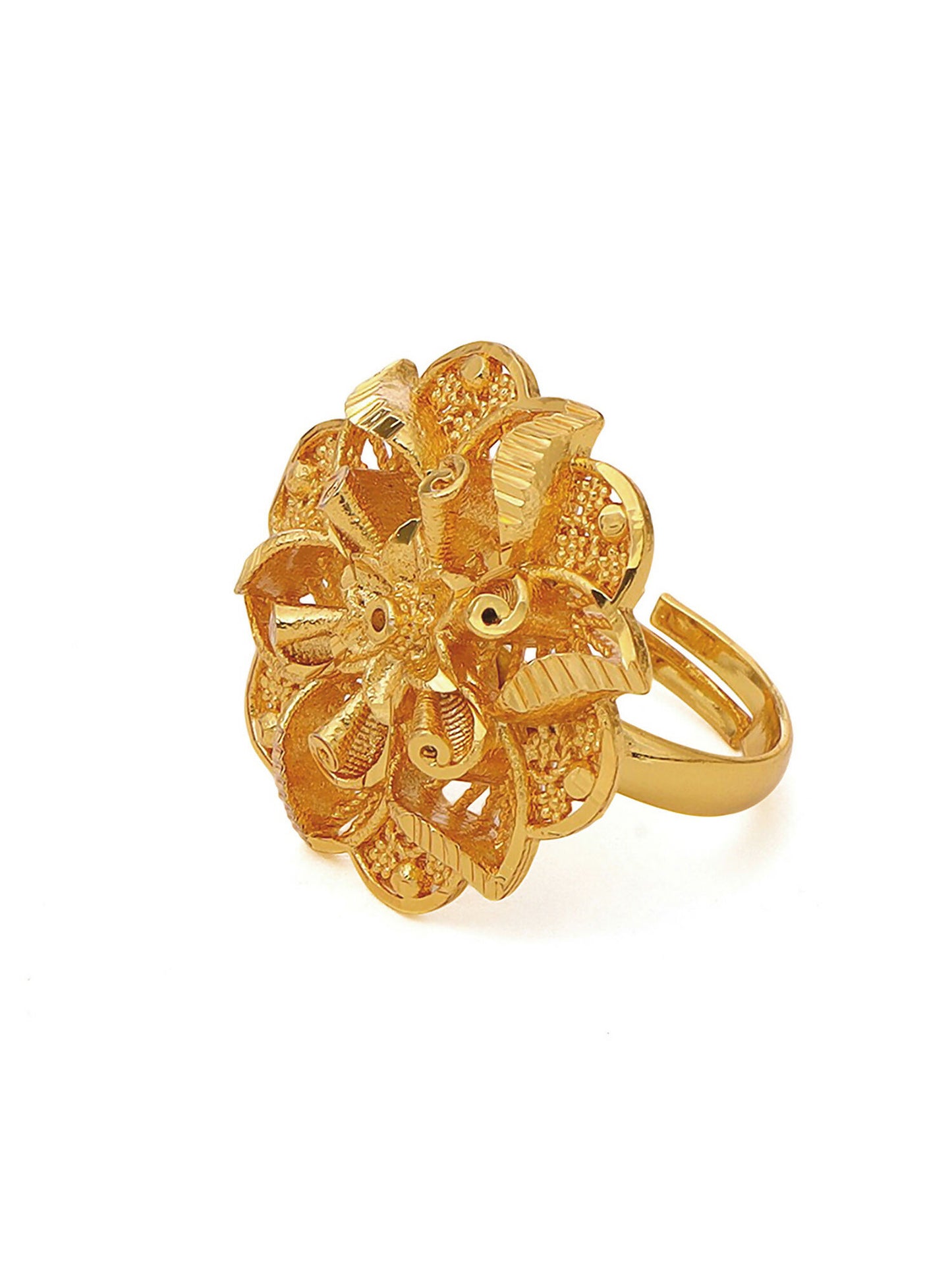 Ruby Raang Golden Ring - Distacart