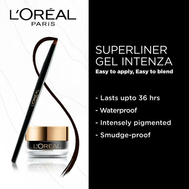 L'Oreal Paris Super Liner Gel Intenza 36H - Profound Black - Distacart