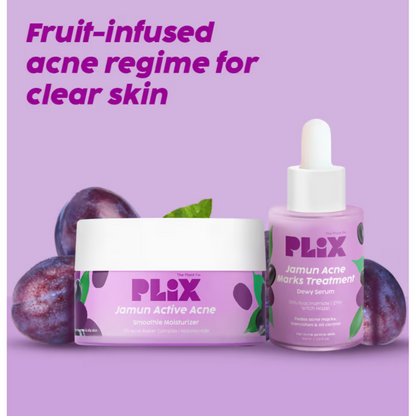PLIX The Plant Fix 2% Acne Buster Moisturizer & 10% Niacinamide Serum - Distacart