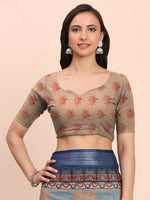 Thumbnail for Astita Linen Cotton Black Saree
