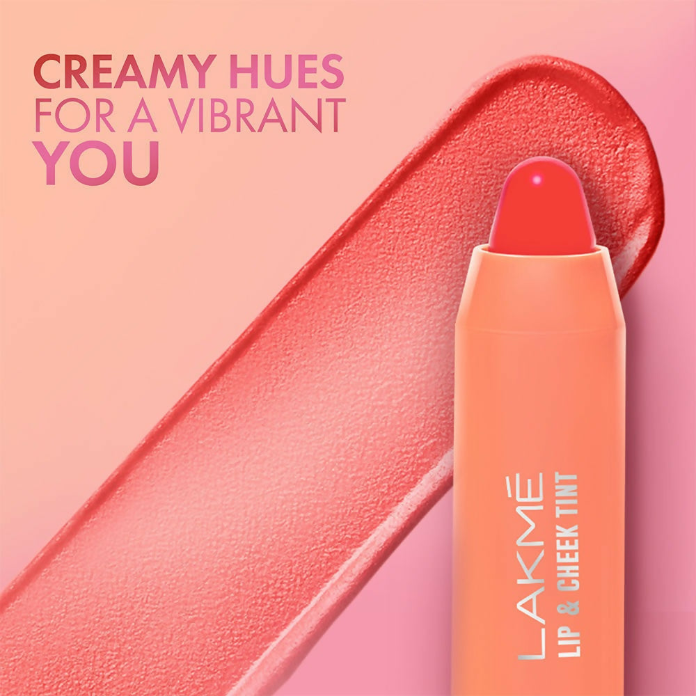 Lakme Lip Love & Cheek Tint - Deep Red - Distacart
