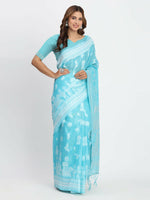 Thumbnail for Astita Linen Cotton Grey Saree