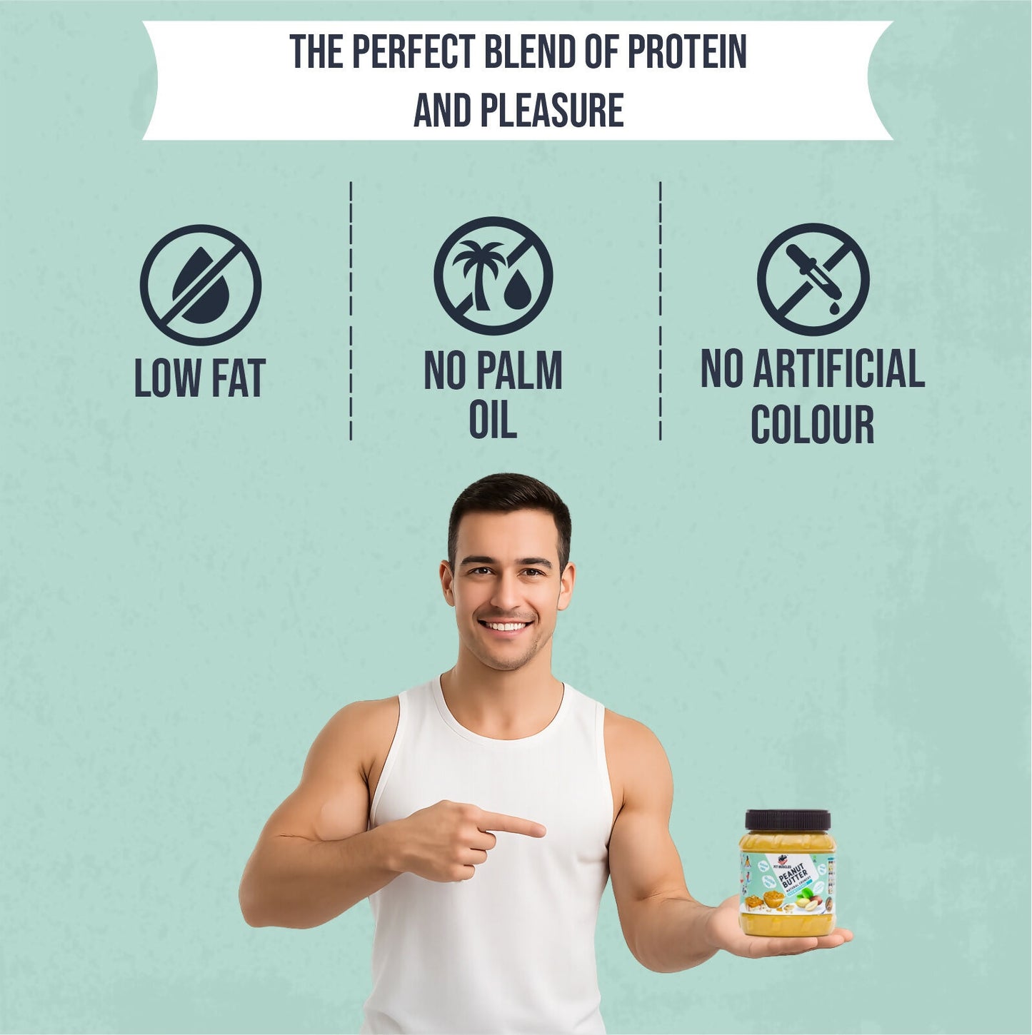 Fit Muscles Natural Crunchy Peanut Butter - Distacart