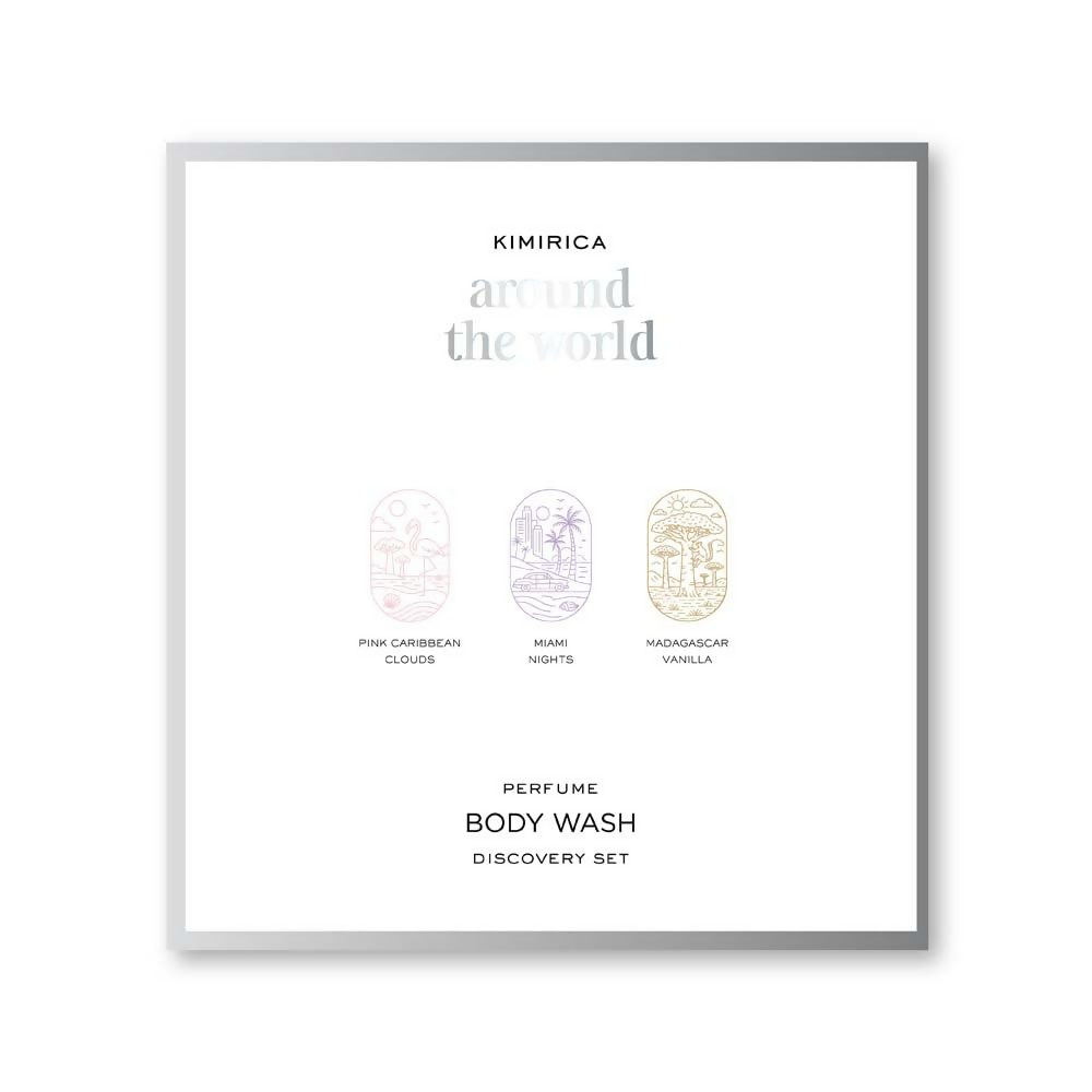 Kimirica Around The World Perfume Body Wash Trio Kit Gift Set - Distacart