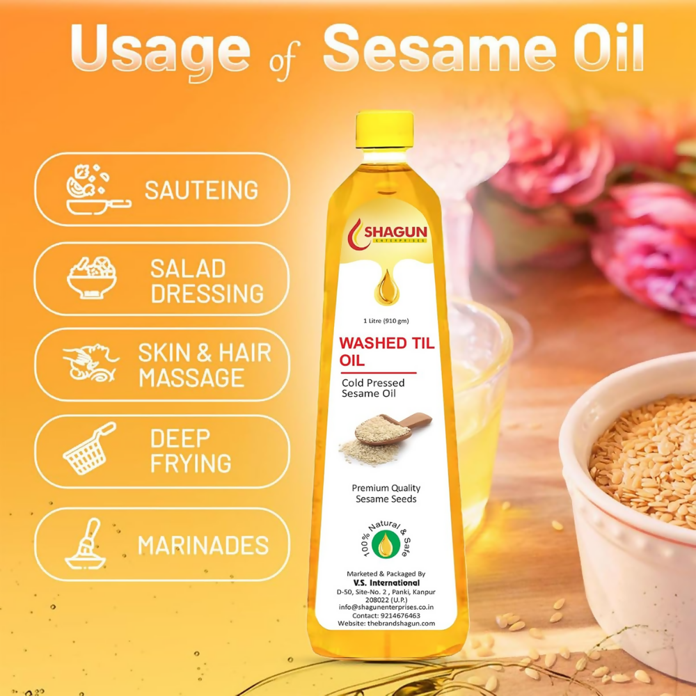 Shagun Cold Pressed Sesame Oil - Washed Til Oil - Dista