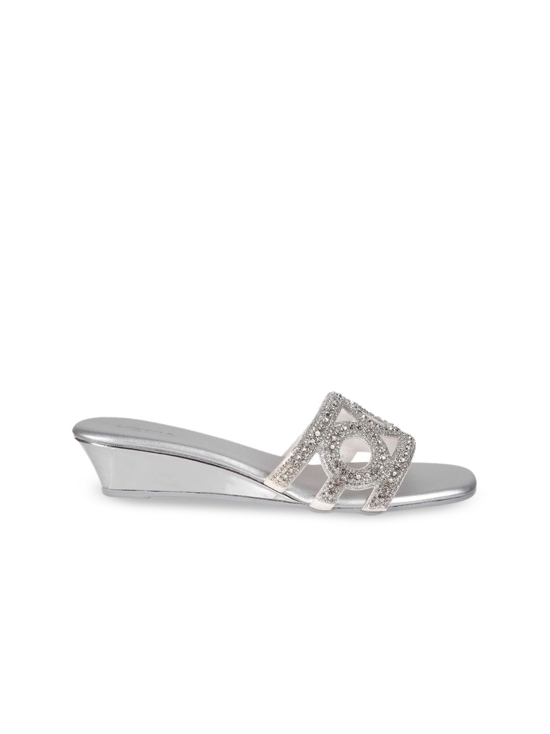 Metro Women Embellished Square Toe Sandals