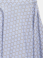 Thumbnail for Ahalyaa Blue Crepe Printed Kids Kurta With Harem Pants For Girls - Distacart