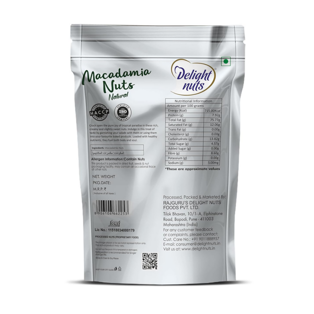 Delight nuts Macadamia Nuts Natural - Dista