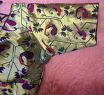 Thumbnail for Kia Fashions Bottle Green Jacquard Weave Multi Color Paithani Readymade Blouse - Distacart