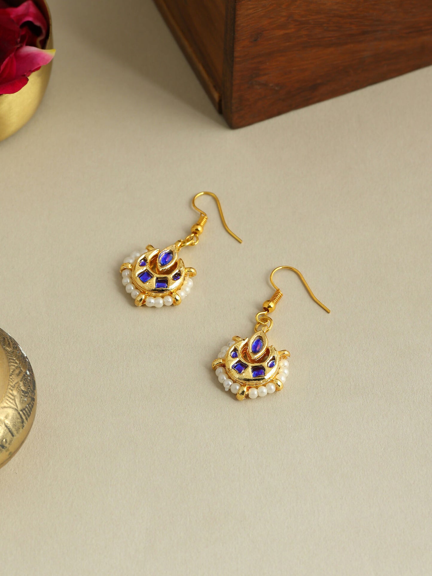 Ruby Raang Nazakat Antique Earrings - Distacart