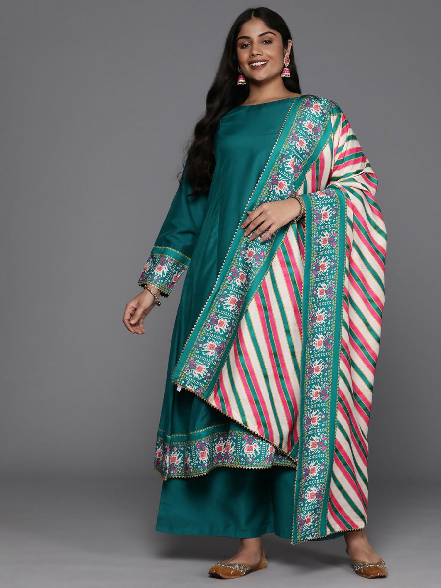 Ahalyaa Women's Traditional wear Kurta Set - Sea Green - Distacart