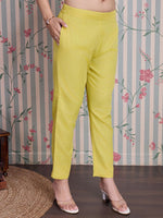 Thumbnail for Ode by House of Pataudi Pure Cotton Anarkali Kurta with Trousers - Distacart