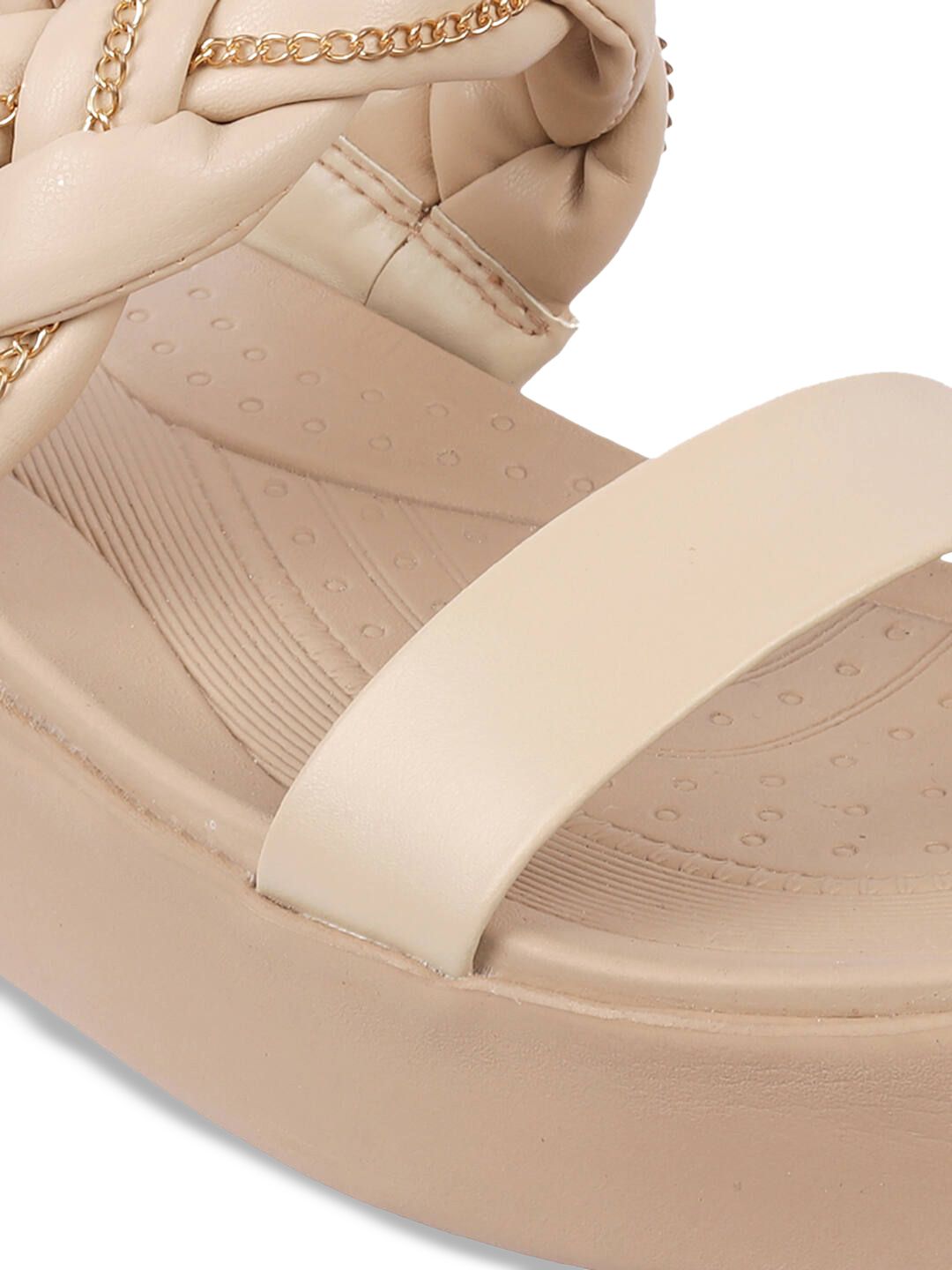 Metro Embellished Braided Wedge Sandals