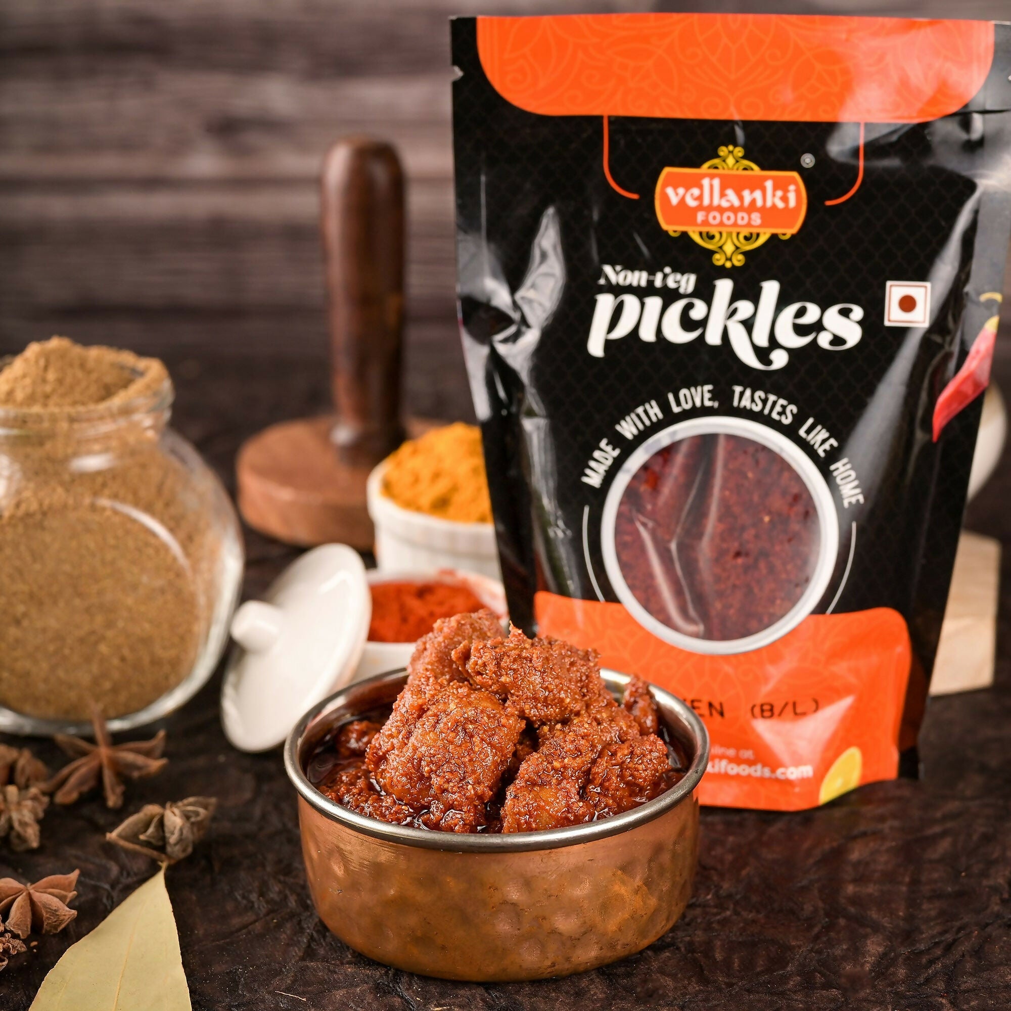 Vellanki Foods Andhra Chicken Pickle Boneless - Distacart