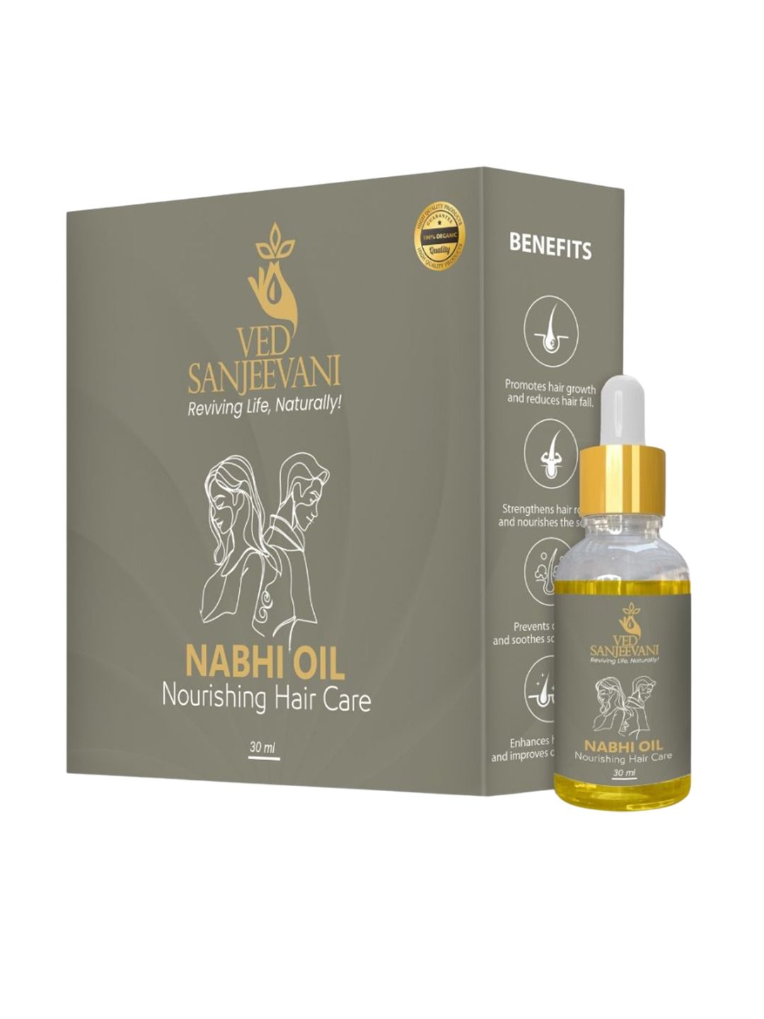 Ved Sanjeevani Nourishing Hair Care Nabhi Oil - Dista