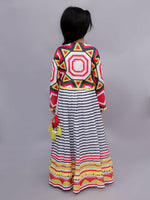 Thumbnail for Lil Drama Shor-Gul Multicolor Lehanga Choli with Jacket Set for Girls