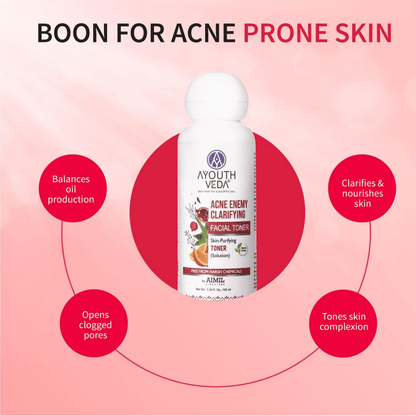 Ayouthveda Acne Enemy Clarifying Facial Toner - Distacart