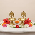 Thumbnail for Pujashree Chakra Shankh Diya Set – Decorative Puja Set for Home Temple & Worship - Dista