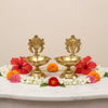 Pujashree Chakra Shankh Diya Set – Decorative Puja Set for Home Temple & Worship - Dista