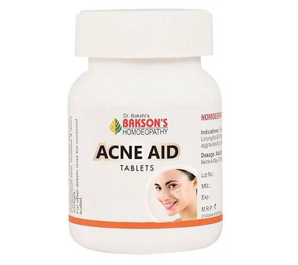 Bakson's Homeopathy Acne Aid Tablets - Distacart