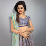 Thumbnail for Jyoti Fashion Royal Blue Sequence, Dori & Zari Embroidery Tafeta Silk Lehenga Choli with Dupatta - Distacart