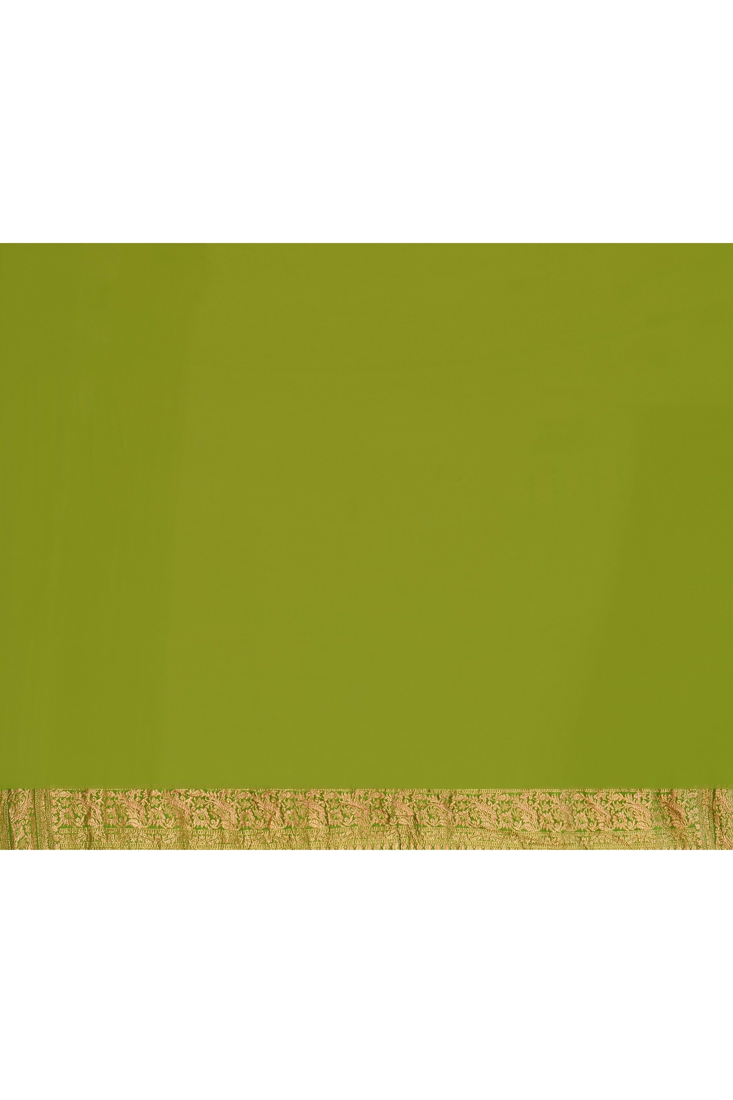 Joban Fashion Purple Crepe Chiffon Pure Handloom Banarasi Silk Saree