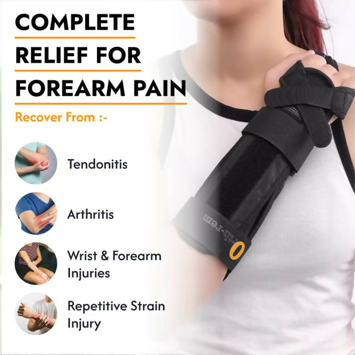 Orth-rem Adjustable Wrist & Forearm Brace with Removable Splint