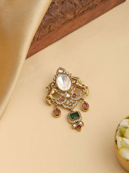 Ruby Raang Emerald Grace Brooch - Distacart