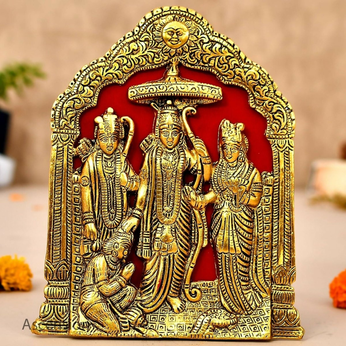 Ascension Metal Plated Ram Darbar Wall Hanging - Distacart