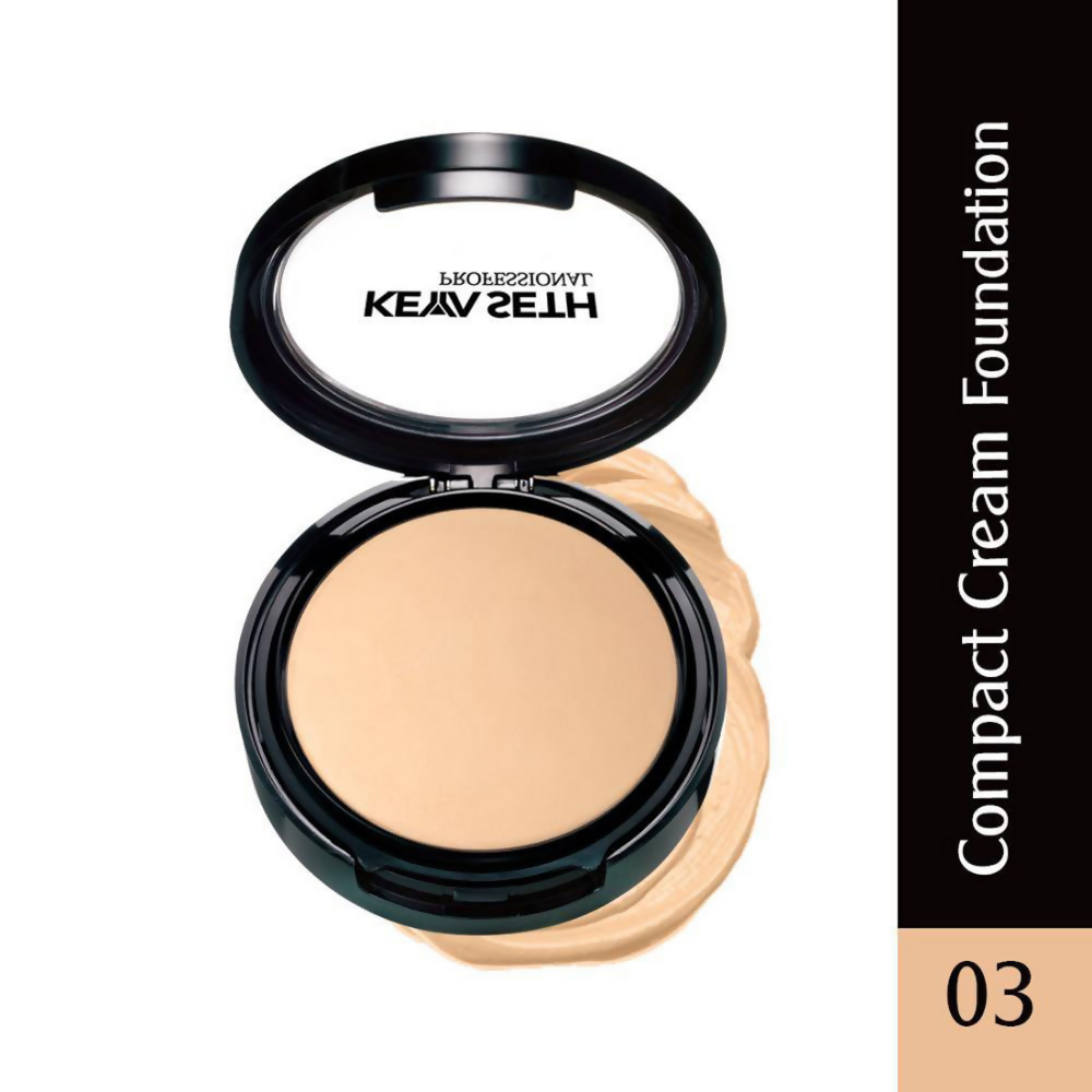 Keya Seth Aromatherapy Professional Compact Cream Foundation - Shade 3 - Distacart