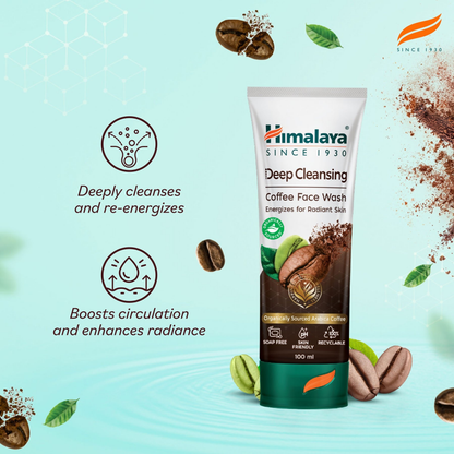 Himalaya Herbals Deep Cleansing Coffee Face Wash - Distacart