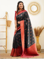 Thumbnail for Anouk Woven Design Zari Banarasi Saree