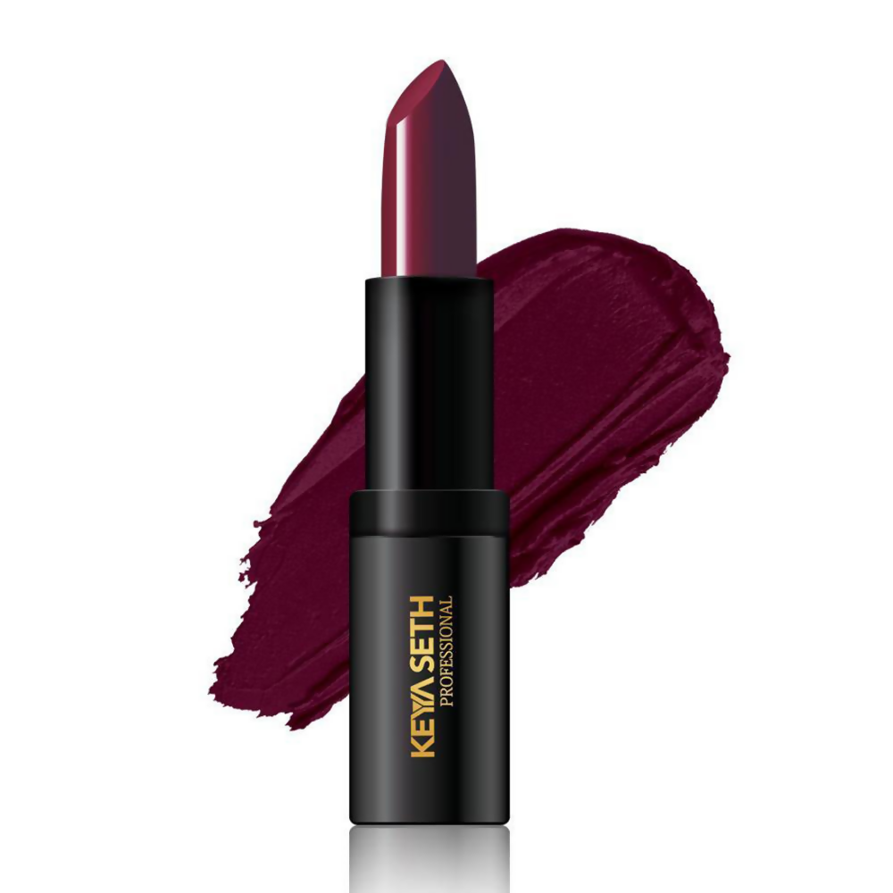 Keya Seth Aromatherapy Professional Matte Lipstick - Dark Deep Purple Plum - Distacart