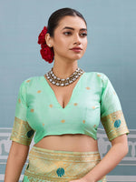 Thumbnail for Astita Pista Silk Saree