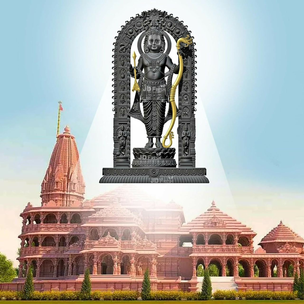 Jd Fresh Shree Ram Lalla Murti In Ayodhya Mandir Ramlalla Temple Idol - Distacart