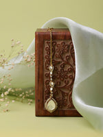 Thumbnail for Ruby Raang 22k Gold Polished Kundan Maang Tikka