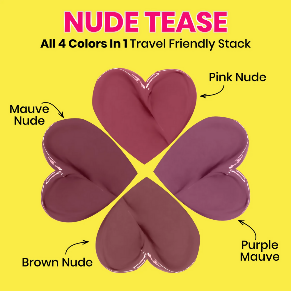 NY Bae 4 IN 1 Lip Play Liquid Lipstick - Nude Tease - Distacart