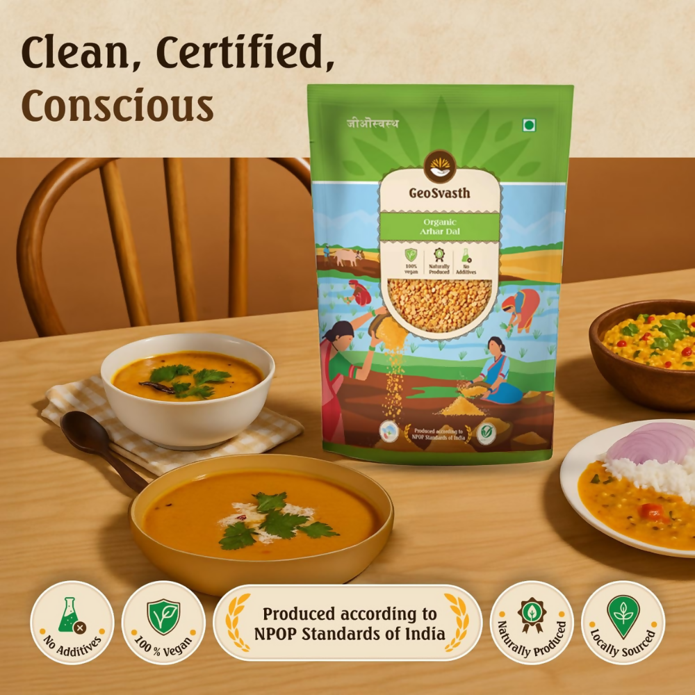 Geosvasth Organic Arhar Dal - Dista
